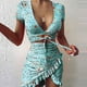thumbnail image 2 of Vestido HUOGUO Fashion vestido sexy asimétrico con estampado para mujer, 2 of 5