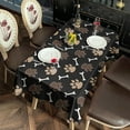 thumbnail image 6 of Paw Prints and Bones Rectangle Tablecloth 60"x120",Waterproof Polyester Rectangle Table Cloth, Wipeable Spillproof Polyester Tablecloth for Dining, Camping, Indoor and Outdoor, 6 of 6