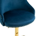 thumbnail image 6 of Luccalily Counter Height Bar Stools,Velvet 360° Swivel Adjustable Bar stools with Back and Footrest,Modern design and golden base for Kitchen,Bistro Pub, Dining Room counter, 6 of 13