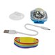 thumbnail image 3 of Mini bola de discoteca con luz LED y pulsera para conciertos y fiestas de cumpleaños. Azul, 3 of 9