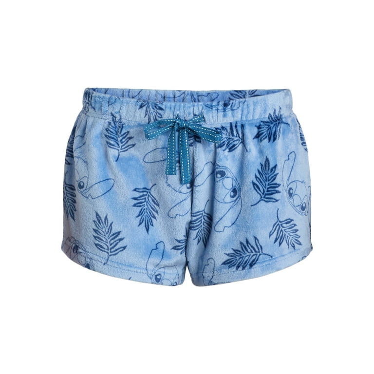 Disney Women's Stitch Velour Pajama Shorts, 2-Pack, Sizes XS