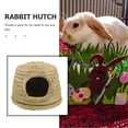 thumbnail image 5 of FOMIYES Grass Woven Nest Rabbit Grass House Light Green 1Set Hiding Space for Small Animals, 5 of 5