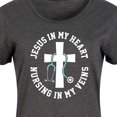 thumbnail image 3 of Instant Message - Jesus In My Heart Nursing In Veins - Women's Any Way Dress, 3 of 6