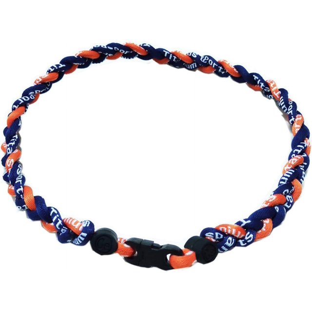OOIN Package of 12 Baseball Titanium Necklaces for Boys Tornado Braided Rope Necklace