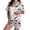 A199 Light Pink, variant on FASHOFT Womens Halloween Pajamas Set Ghost Pumpkin Printing Button Up Pjs Short Sleeve Ruffle Sleepwear Notch Collar Bride Soft Comfy Pj Lounge Sets Light Pink L