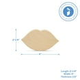 thumbnail image 5 of Chunky Lip Cutout 4-inch, Pack of 3 Small Kiss Wooden Valentines Day Decorations for Home Decor & Valentine Crafts, by Woodpeckers, 5 of 7