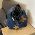 thumbnail image 3 of Cute Messenger Bag, Y2k Star Shoulder Bag,Retro Denim Crossbody Denim Tote Purse For Women, 3 of 8