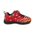 thumbnail image 2 of CHAQLIN Christmas Shoes for Girls Gingerbread Candy Cane Sneakers Lightweight Mesh Walking Shoes Hook and Loop Hiking Casual Athletic Running Shoe with Single Buckle, 2 of 7