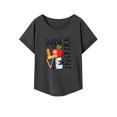 thumbnail image 1 of Camiseta para Mujer Verano Cuello Redondo Camisa para Trabajo Mochilero Viaje Calle Mujer L, 1 of 7
