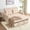 White, variant on BIGSYY 52" Linen 3-in-1 Convertible Sleeper Sofa with Pull-Out Bed, Stepless Adjustable Backrest & Side Pocket - Dark Grey