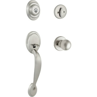Kwikset Dakota Single Cylinder Handleset with Polo Knob featuring