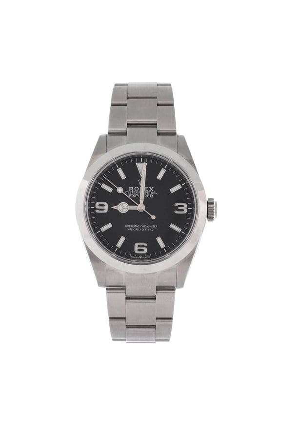 Pre-Owned Oyster Perpetual Explorer Automatic Watch Stainless Steel 40 By Rebag