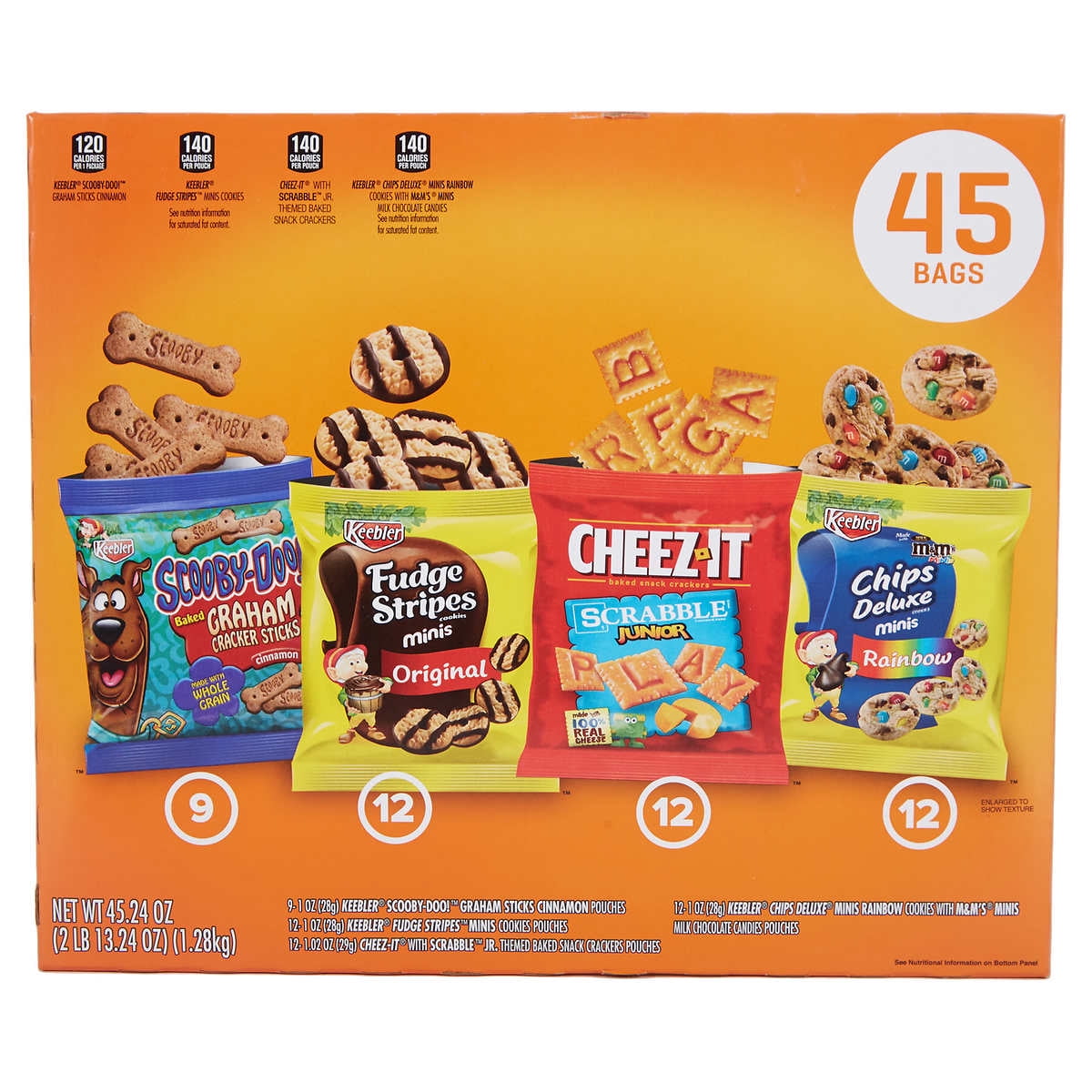 Keebler Cookie & Cracker Variety Pack, 45count