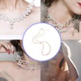 thumbnail image 4 of Sonducket Collar de suéter, cuentas de perlas de cristal a la moda, colgante de ceremonia, cuello femenino portátil, joyería, decoración, regalo de Ropa, zapatos y accesorios Miscelánea Negro Sonducket AP014609-02, 4 of 6