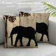 thumbnail image 3 of Chilfamy African Animals Pillow Covers Cute Elephant Pattern Outdoor Decorative Throw Pillow Covers  Cushion Covers for Living Room Couch and Bed White, 3 of 5