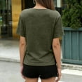 thumbnail image 5 of CHGBMOK Womens Summer Tops Short Sleeve Basic Casual V Neck T Shirts, 5 of 8