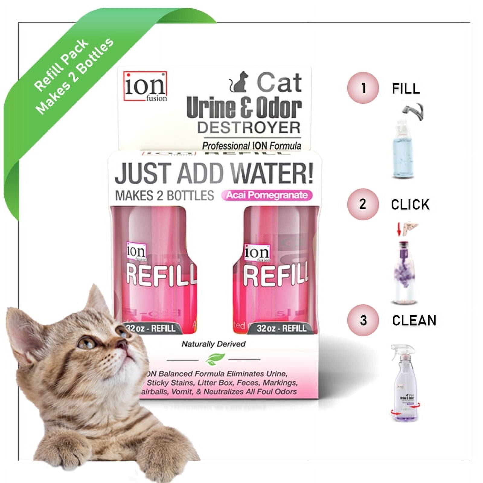 ION Fusion Refills Cat Urine & Odor - 2 Refill Pods (Each Make 32oz)