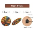 thumbnail image 7 of Mosaic Tree of Life Wall Clock 10-Inch Silent Wooden Wall Clock, Battery Operated (AA Batteries Not Included), Artistic Home Decor, 7 of 7