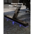 thumbnail image 3 of AIRHOP 0.79in Thick 72 Sq Ft Exercise Equipment Mats, 18 Tiles Upgraded Rubber Top with High Density EVA Foam, Large Interlocking Puzzle Gym Flooring for Home Gym, Heavy Weight Workout,Black & Blue, 3 of 9