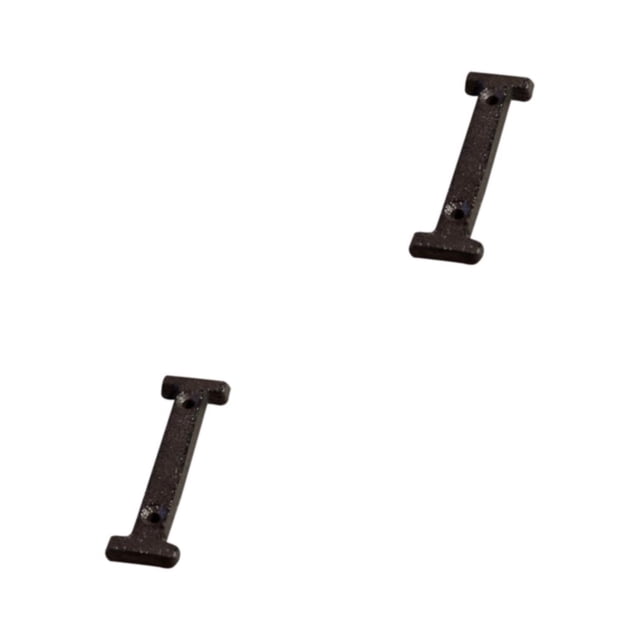 Letras de Metal Impecables Negras Inteprter Placa para puerta 2Conjunto