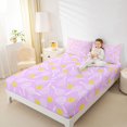 thumbnail image 3 of Manfei Tennis Ball Bed Sheets,Sport Theme Full Size Sheets For Girls,Lavender Hue,4 Pieces,1 Flat Sheet,1 Fitted Sheet and 2 Pillowcases, 3 of 7