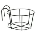 thumbnail image 2 of WAXIAYU 1 Pc Railing Flowerpot Bracket Exquisite Planter Pot Holder (Dark Brown), 2 of 8