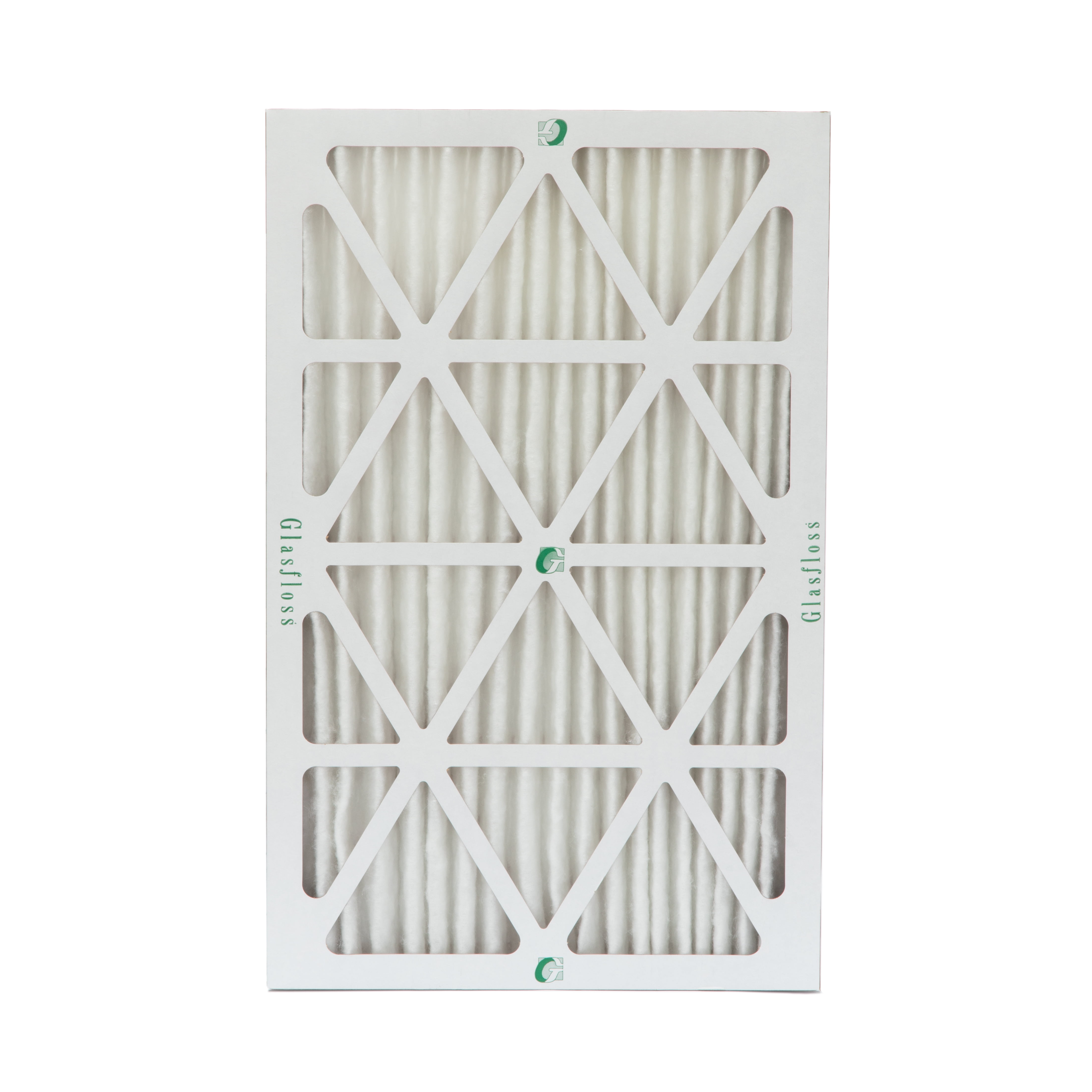 12 Pack of 16x25x2 MERV 10 Pleated 2" Inch Air Filters by Glasfloss. Actual Size: 15-1/2 x 24-1/2 x 1-3/4
