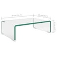 thumbnail image 4 of vidaXL TV Stand/Monitor Riser Glass Clear 40x25x11 cm, 4 of 4