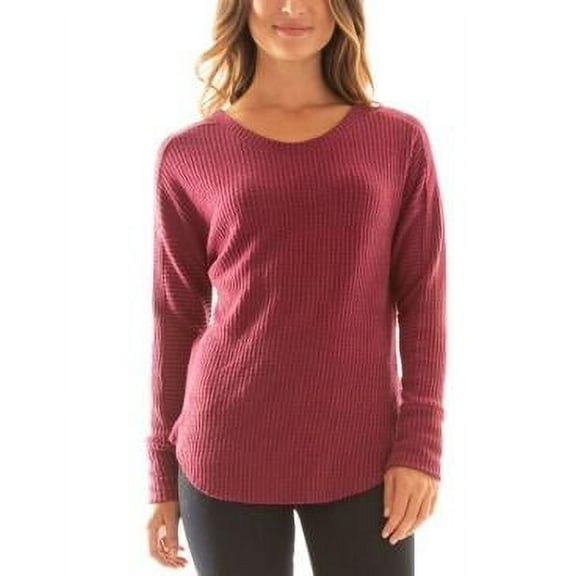 Bcx Juniors' Waffle-Knit Top Purple Size XL