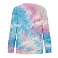 thumbnail image 4 of Bovemsi Womens Sweatshirts Women's Tie Dye Pattern Plus Size Fashion Tops Long Sleeved Fall Fashion Outfits 2025 Clothes, 4 of 9