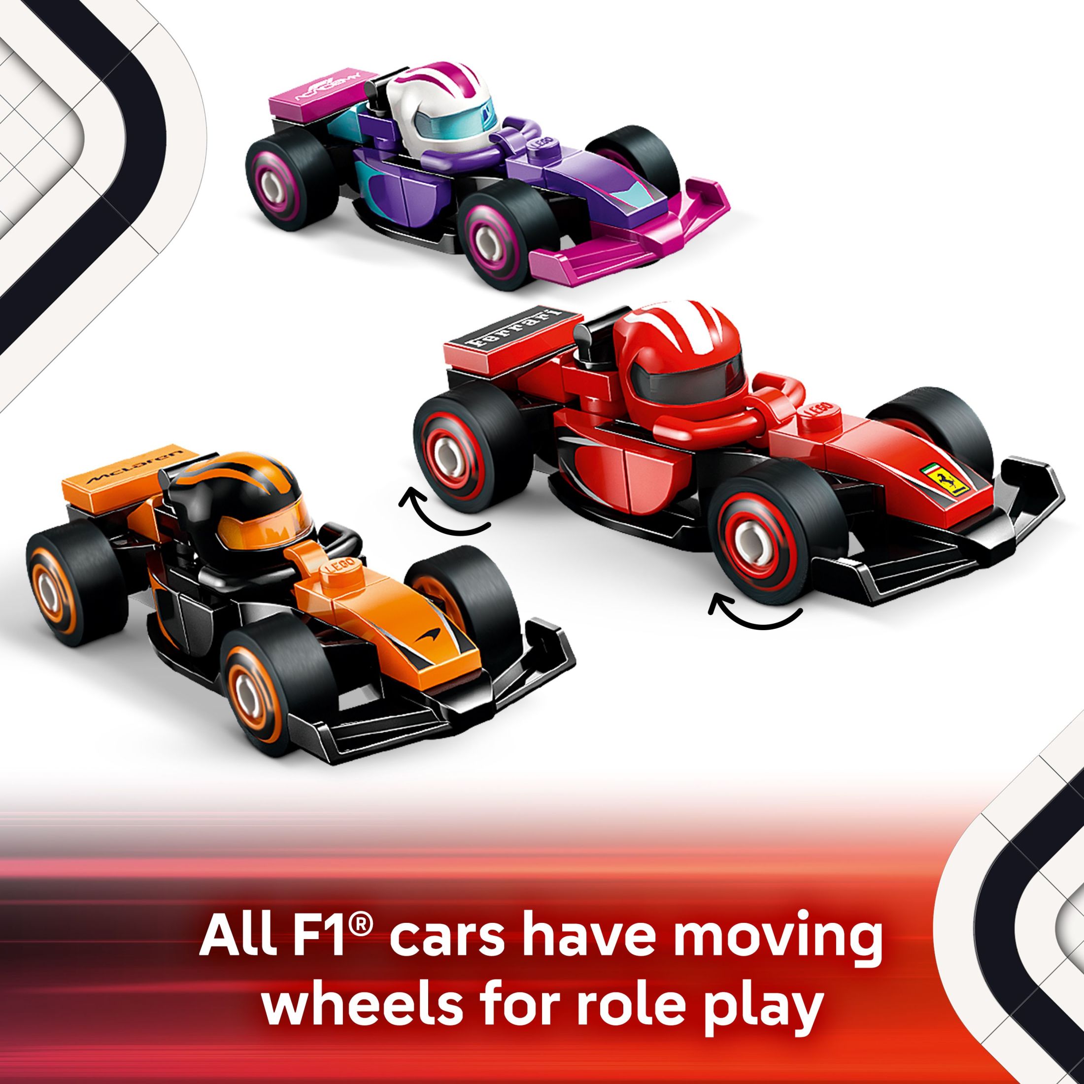 LEGO Autos de Carrera Coleccionables F1 - Set de Construcción de Modelo de Coche Edición Limitada - Caja Misteriosa para Fans de Fórmula 1 y Niños, Niñas y Niños Mayores de 6 Años - Idea de Regalo Coleccionable - 71049 5