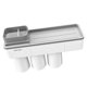 thumbnail image 3 of Taza de adsorción Cepillo de dientes Soporte para pasta de dientes Baño familiar Baño sin perforaciones Soporte para cepillo de dientes para teléfono, gris, 3 tazas sidaley HA2692-04B, 3 of 6