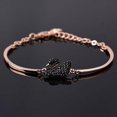 thumbnail image 1 of Trendy Swan Bracelet Jewelry For Women Mini - Inlay Zircon Full Diamond Bangle Gift, 1 of 2