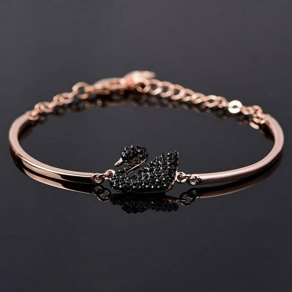 Trendy Swan Bracelet Jewelry For Women Mini - Inlay Zircon Full Diamond Bangle Gift