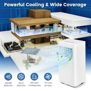 Costway 6000 BTU (8000 BTU ASHRAE) Portable Air Conditioner 3-in-1 AC Unit With Cool Dehum Fan Sleep Mode