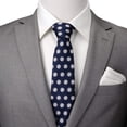 thumbnail image 2 of Daisy Navy Blue Men's Tie, 2 of 5