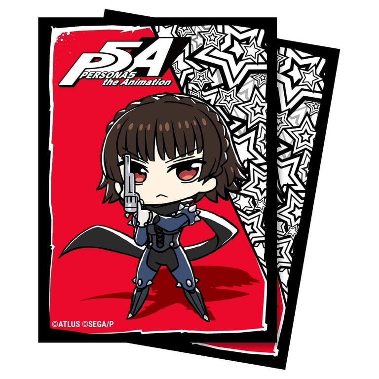 persona 5 card sleeves Ultra Pro PS5 Persona 5 The Animation Chibi Mikoto Card Game 65ct Printed  Art Card Sleeves