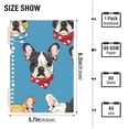 thumbnail image 3 of 2 Pcs French Bulldog with Scarf Spiral Notebooks 60 Sheets 120 Pages A5 Journal Notepad 8.3x5.7 Inch Thick Adjustable College Ruled Paper, 3 of 8