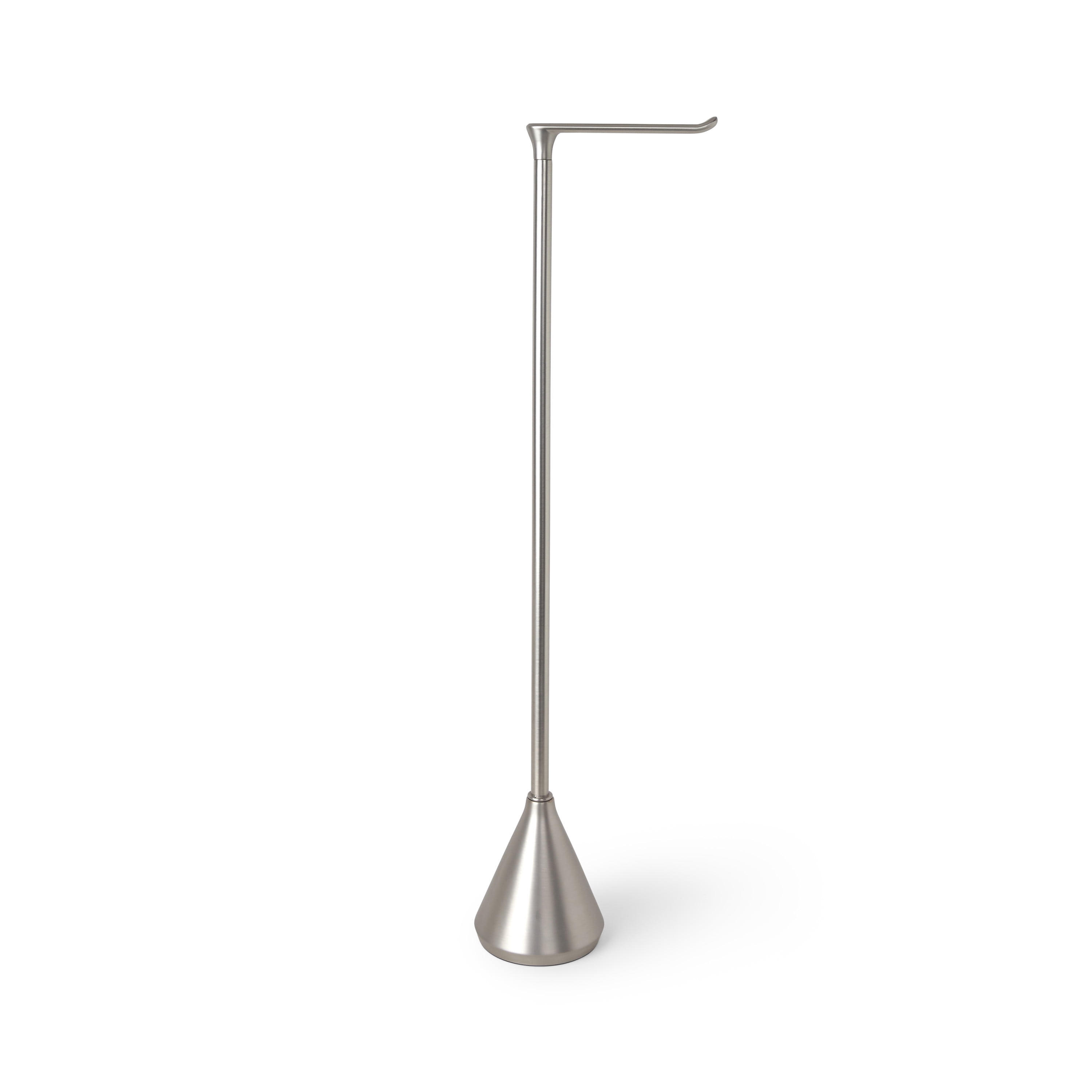 Umbra Pinnacle Freestanding Toilet Paper Holder Stand, Brushed Nickel