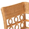 thumbnail image 3 of bali & pari Matilde Bohemian Light Honey Rattan 3-Piece Dining Nook Set, 3 of 6