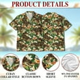 thumbnail image 3 of Alligator Hawaiian Shirt for Men, Button Down Summer Beach Short Sleeve, Tropical Style, Sizes S-5XL, 3 of 3
