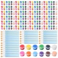 thumbnail image 1 of Juego de Mini Pintura Acrílica de 336 Piezas, Juego de 24 Tiras de Pintura Acrílica de 12 Colores, Pinceles de Pintura de 48 Piezas para Niños y Adultos (2 Ml), 1 of 5