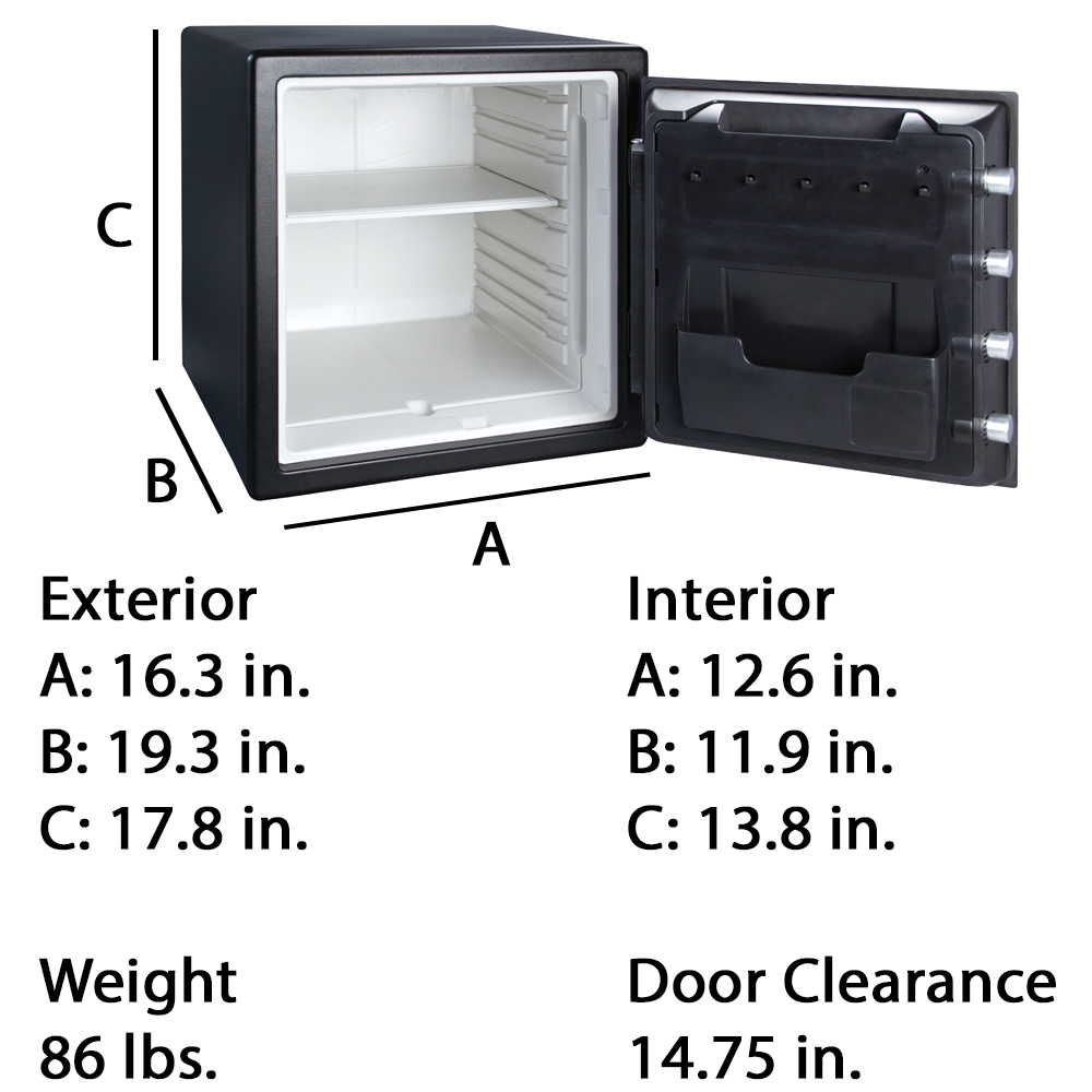 SentrySafe SFW123TTC Fire/Water Safe with Touchscreen photo 4