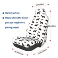 thumbnail image 3 of Wukai Border Collie Dog Full Set Car Seat Covers with Soft Padding Universal Auto Front Seats Protector and Cushion Mat, 3 of 5