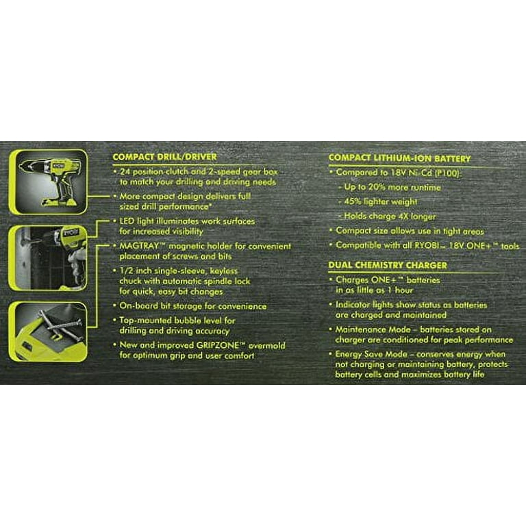 Ryobi p1811 discount