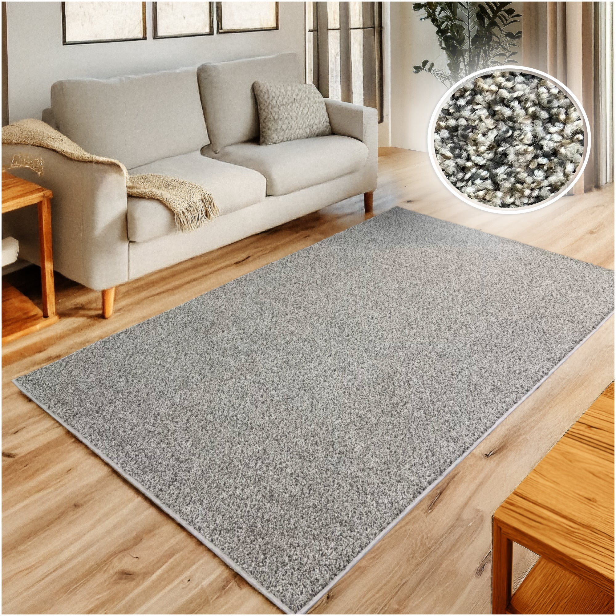 Koeckritz Rugs Soft & Cozy Carbon Crystals 3'x10' Indoor Area Rug for Living Room or Bedroom