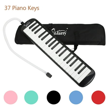 37" Melodica Instrument for Kids, Gift Black Music Lovers Classic Musical Instrument Piano Keys Melodica For Children Boys Girls, Beginners Gift with Carrying Bag Organ