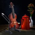 thumbnail image 2 of Festival Decoration: Wooden Model Replica, Elegant Home Decor With Mini Musical Instrument, 2 of 8