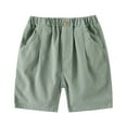 thumbnail image 3 of Shorts Boys Army Green Elastic Waist Pull-On Boys Summer Clothes Boys Fashion 2-3 Years, 3 of 3