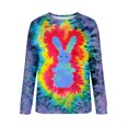 thumbnail image 4 of Fashion Women Easter Printed Round Neck Long Sleeve T-Shirt Printing Sweatshirt Blouse Tops, 4 of 5